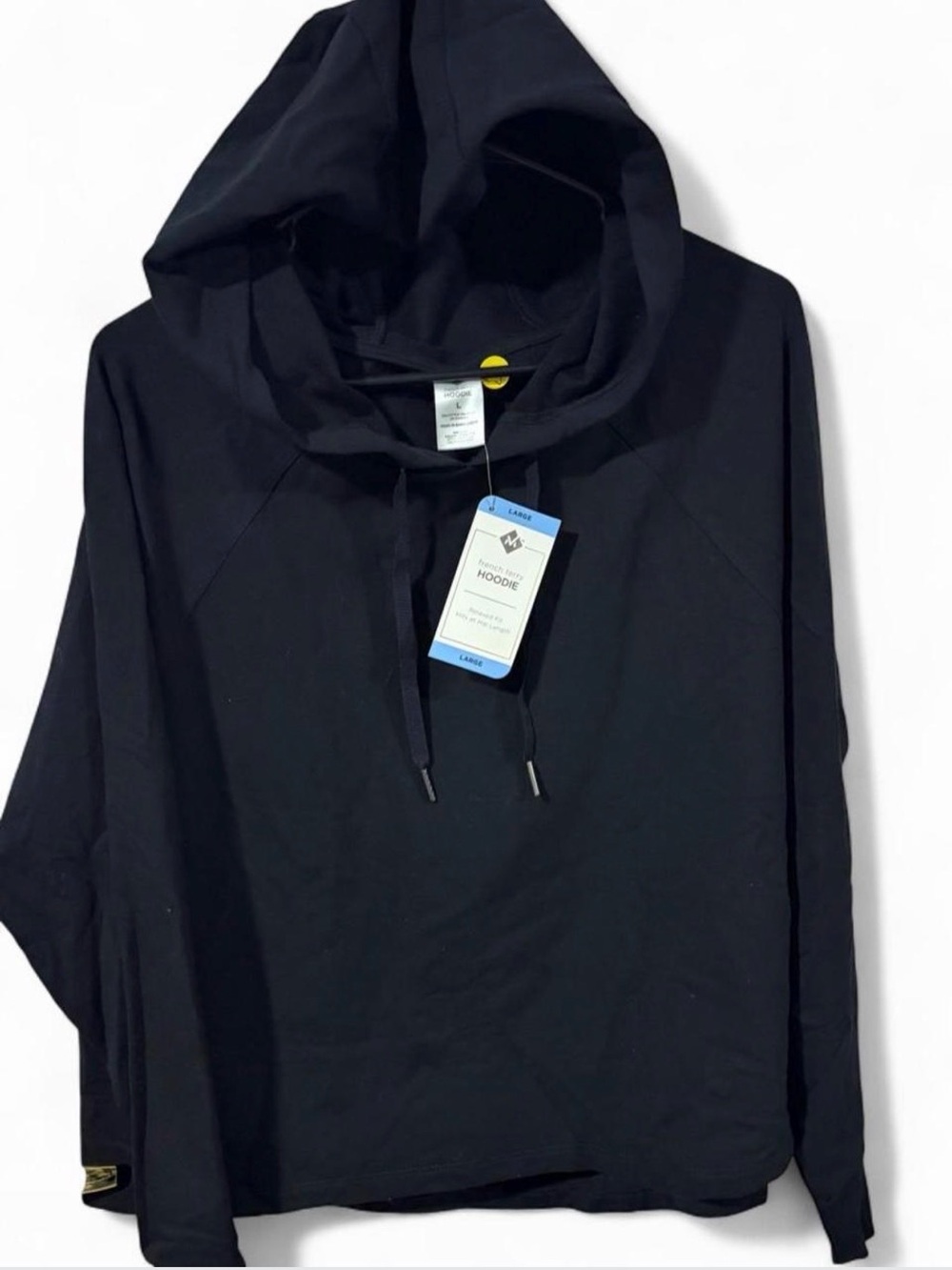 Women’s Black Hooded Pullover Sweatshirt by Members Mark